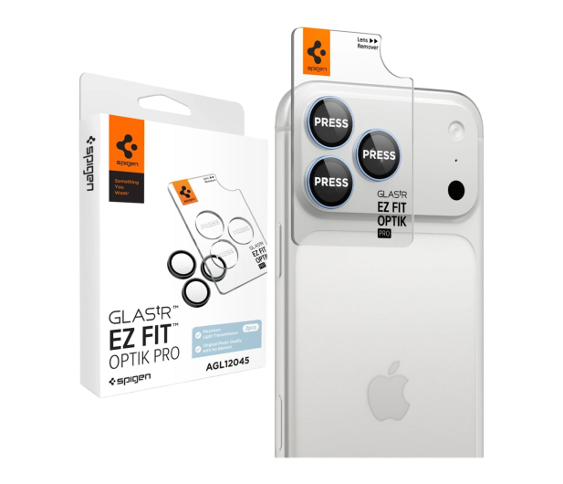 Spigen Glass tR EZ Fit Optik Pro 2 Pack do iPhone 18 Pro Max/18 Pro - 1586391 - zdjęcie